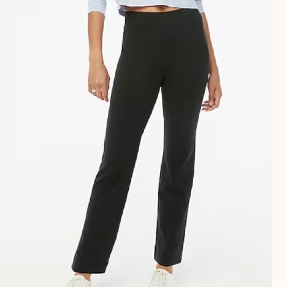 J Crew Factory Black Straight Leg Yoga Pant XXL